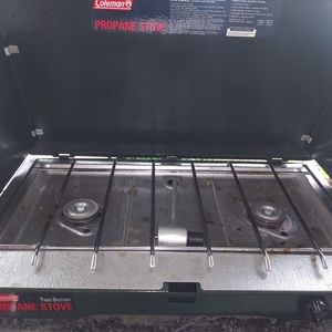 Two burner Coleman propane grill/ stove